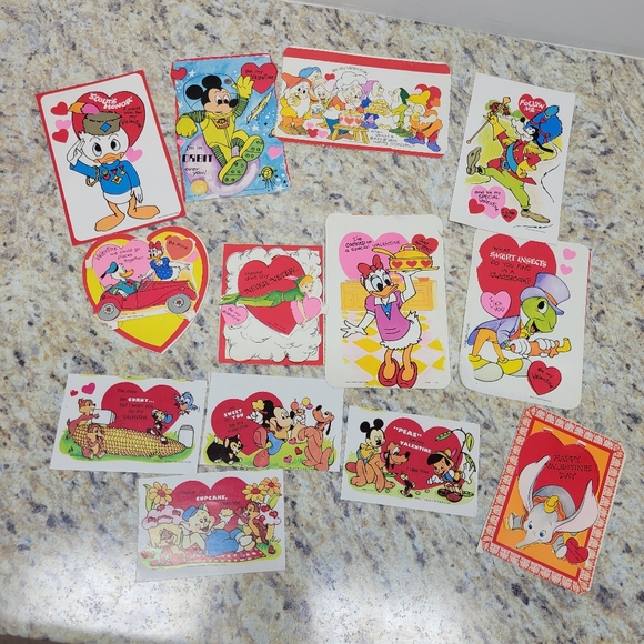 Disney Other - SOLD      Vintage Disney Valentine's Day Cards/ Postcards